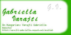 gabriella varajti business card